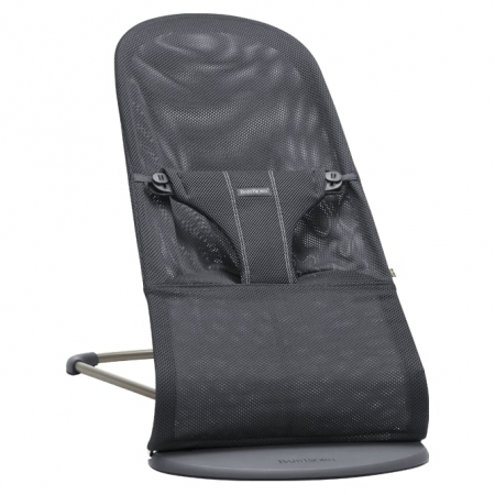 Balansoare bebelusi - Balansoar BabyBjorn Bliss Anthracite, Mesh