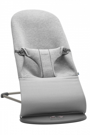 Balansoar BabyBjorn Bliss Light Grey, 3D Jersey, cu bara de jucarii [5]