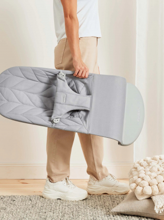 Balansoar BabyBjorn Bliss Light Grey, Bumbac [5]