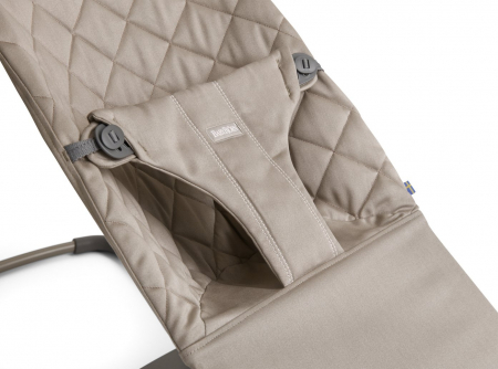 Balansoar BabyBjorn  Bliss Sand Grey, Bumbac cu bara de jucarii [3]