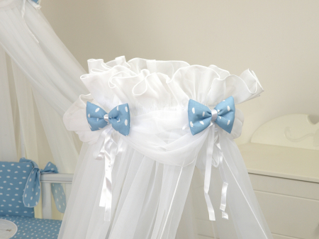 Baldachin din tul, Sky Bunny Blue, Suport de prindere inclus, 600x160 cm [2]