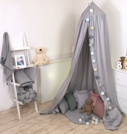 Baldachine - Baldachin suspendat multifunctional, Bumbac, 320x250 cm, Pure Gri