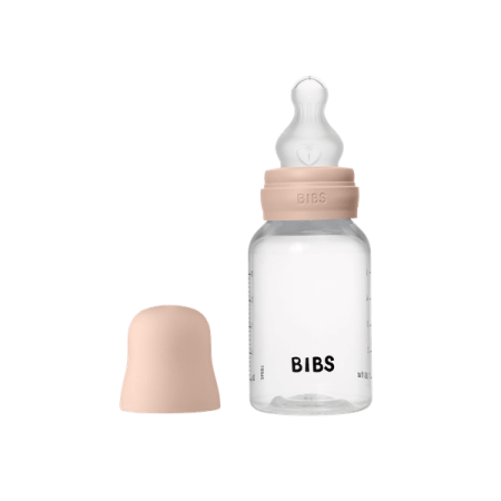 Biberoane - BIBS - Set complet biberon anticolici PP, 150 ml, Silicon, Blush