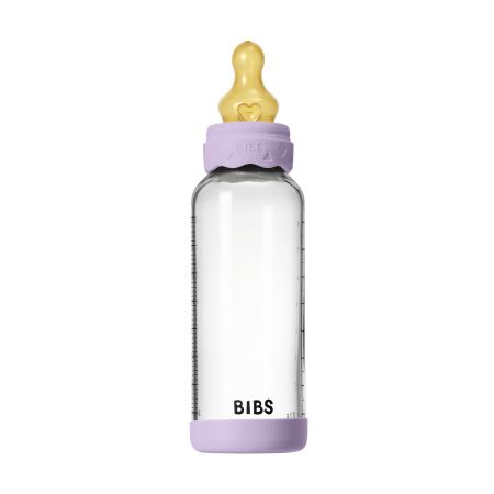 BIBS Biberon Boheme din Sticlă Borosilicată 240 ml cu Tetină Latex Anti-Colici – Violet Sky [2]