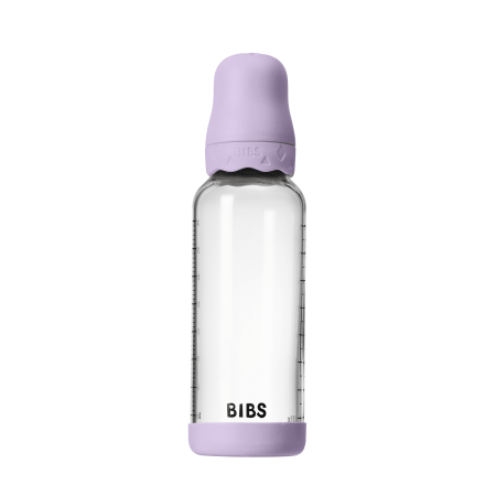 BIBS Biberon Boheme din Sticlă Borosilicată 240 ml cu Tetină Latex Anti-Colici – Violet Sky [3]
