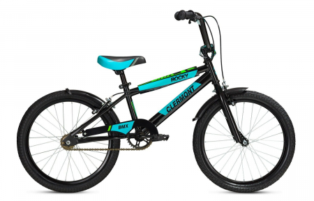 Biciclete - Bicicleta copii 7 ani + Clermont Rocky 20''- Negru-Turcoaz