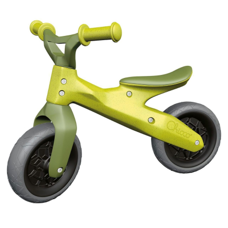 Bicicleta Fara Pedale - Bicicleta copii Chicco Green Hopper ecologica pentru echilibru, 18luni+
