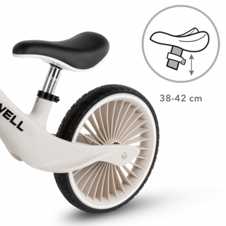 Bicicleta de echilibru fara pedale pentru copii, sa reglabila, 2 ani+, Nix Gray, Kidwell [5]