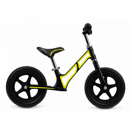 Bicicleta de echilibru, MoMi M00V Lime, Fara pedale, Reglabila,Cadru din aliaj de magneziu, Roti din spuma EVA, Absorbtie a socurilor [2]