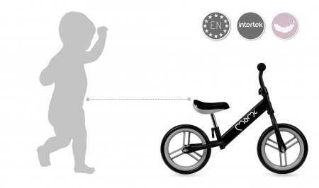 Bicicleta fara pedale Nash, Momi, Black [5]