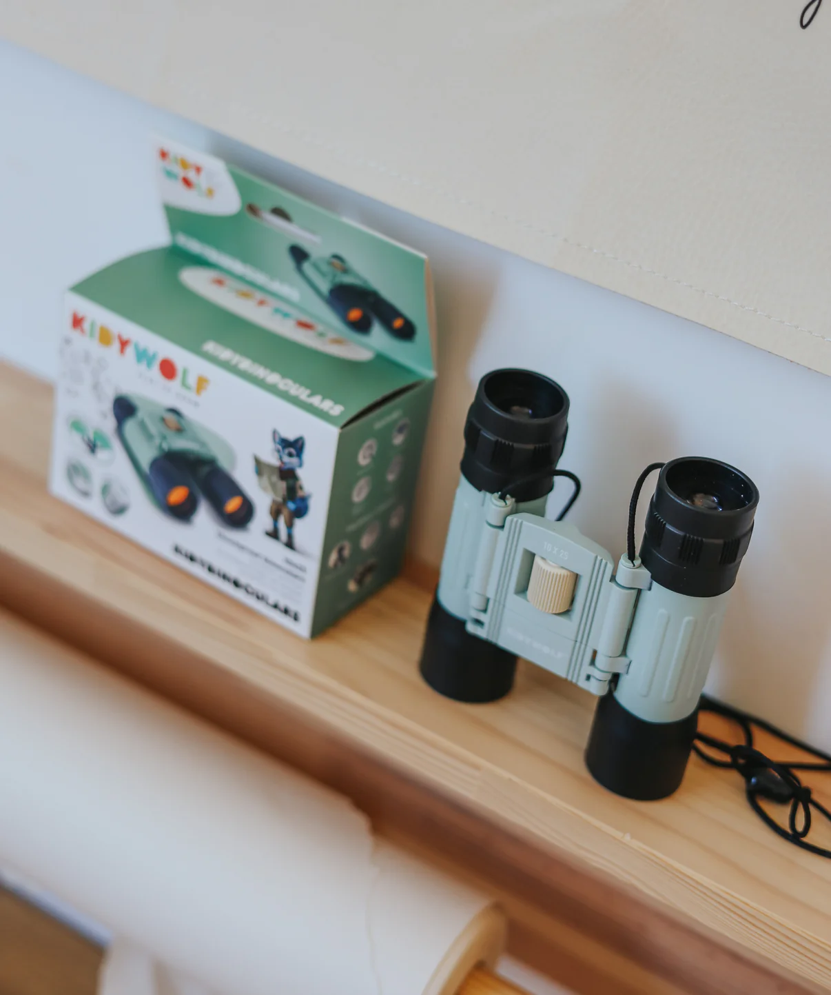 Binoclu antișoc pentru copii, KIDYBINOCULAR - Green [2]