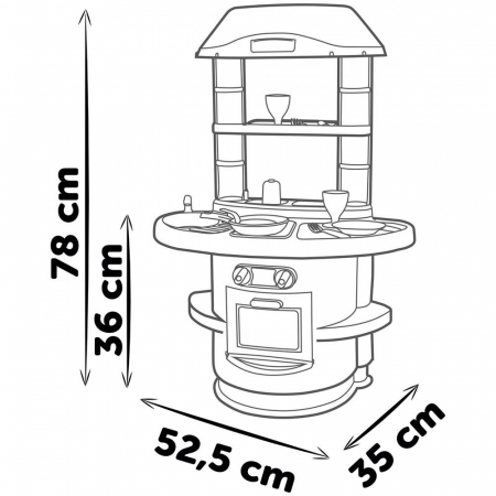 Bucatarie Smoby Nova verde cu accesorii [1]