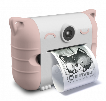 Jucarii Smart - Cameră foto cu funcție de printare pentru copii, KIDYPRINT Peach