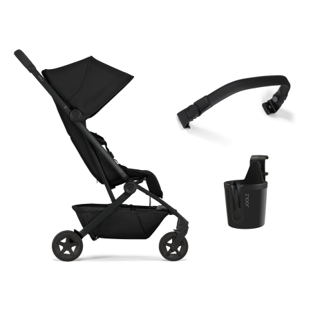 Cărucior 2 in 1 cu landou, ultra compact, cu bara si suport de pahar, ușor, Joolz, Aer2 - Space Black [2]