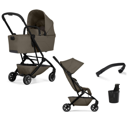 CARUCIOARE DE LA NASTERE - Cărucior 2 in 1 cu landou, ultra compact, ușor, Joolz, Aer2 - Hazel Brown