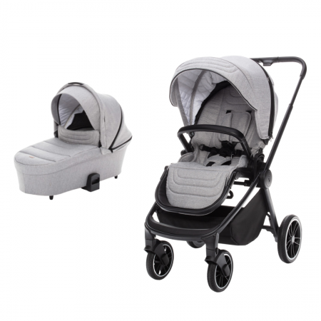 CARUCIOARE DE LA NASTERE - Carucior 2 in 1 Move Silver Grey/Black