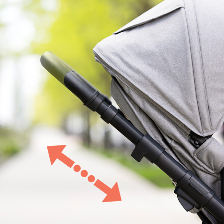 Cărucior 3 în 1 Graco Near2Me DLX Ash – Cu landou și scoică SnugLite pentru nou-născuți [8]
