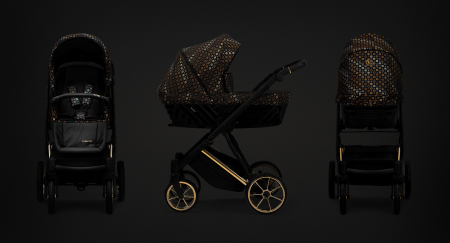 Carucior 3 in 1  Kunert Ivento - Flowers - Gold - [4]