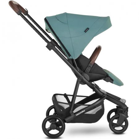 Carucioare Reversibile - Carucior Charley Forest Green Roti Negre