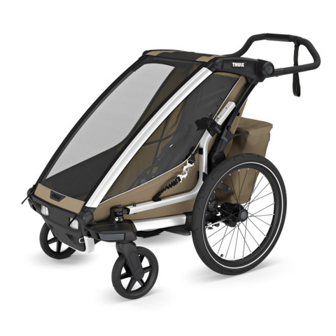 Carucioare sport - Carucior multisport Thule Chariot Cross 2, Faded Khaki