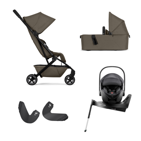 REDUCERI - Cărucior pentru copii, 4 în 1, Joolz, Aer2, Hazel Brown cu scoica si baza izofix Britax Romer BabysafePro