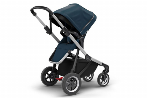 Carucior Thule SLEEK Cadru Gri si Copertina Navy Blue [4]