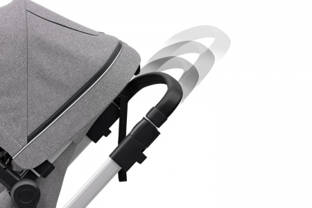 Carucior Thule Sleek + Landou Thule Bassinet Grey Melange [8]