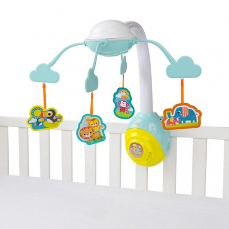 Carusele si lampi de veghe - Bright Starts - Carusel Soothing Safari 2 In 1 Mobile