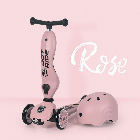 Casca de protectie pentru copii, sistem de reglare magnetic cu led, S-M, 51-55 cm, 3 ani+, Rose [4]