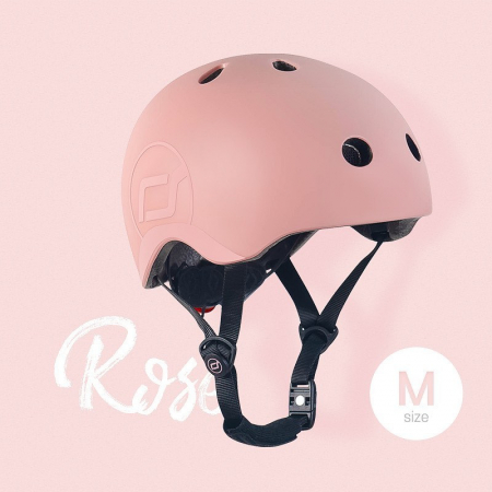 Casca de protectie pentru copii, sistem de reglare magnetic cu led, S-M, 51-55 cm, 3 ani+, Rose [1]