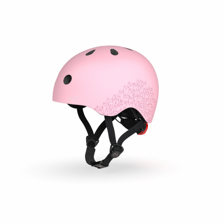 Casca de protectie pentru copii, sistem de reglare magnetic cu led, XXS-S, 45-51 cm, 1 an+, Rose Reflectorizant, Scoot  Ride [3]