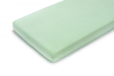 Cearsafuri - Cearsaf din bumbac jersey cu elastic pe contur 120x60x15 cm, Verde