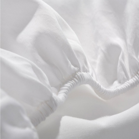 Cearsaf din bumbac jersey cu elastic pe contur 90x40 cm, Alb [2]