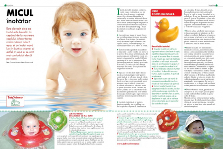 Colac de gat pentru bebelusi Babyswimmer Rosu 6-36 luni [2]
