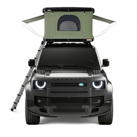 Cort auto cu prindere pe plafon, Thule, Basin, 2 persoane, Hard-Shell, Negru [3]