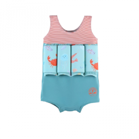 DE SEZON - Costum de inot flotabil, Archimede, CREVETTES BLEUES Boy, 4 ani, A212531