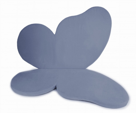 Covorase de joaca - Covoras de joaca Fluture din spuma, Catifea Blue