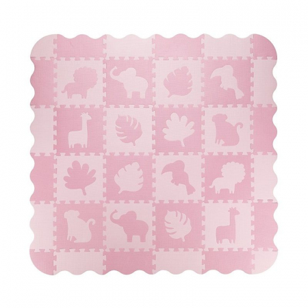 Covoras de joaca Puzzle 150x150 cm- Grey [8]