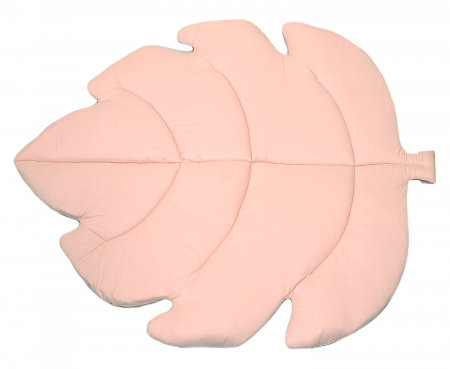Covoras de joaca termic Frunza Pure Rose 150x105x5cm, pliabil, bumbac 100% si umplutura antialergica BabySoft  , protectie impotriva loviturilor [1]