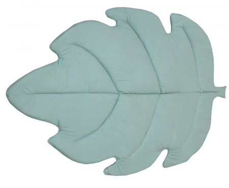 Covoras de joaca termic Frunza Pure Salvia 150x105x5cm, pliabil, bumbac 100% si umplutura antialergica BabySoft  , protectie impotriva loviturilor [1]
