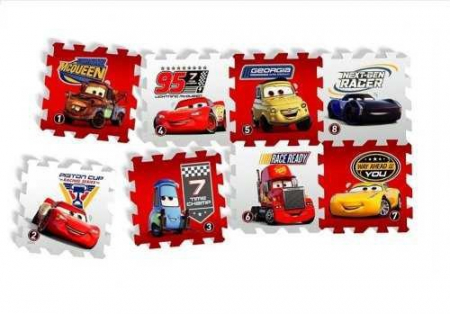 Covorase de joaca - Covoras Puzzle Cars - ""Race of a Lifetime""", 8 buc, Knorrtoys 21013
