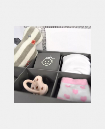 Cutie pentru amintirile bebelușului cu kit amprentă 2D – Double Frame White – Dooky [2]