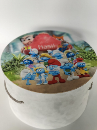 Cutii pentru Trusou - cutie pentru trusou botez-strumfi