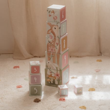Jucarii educative din lemn/Constructie - Cutii pentru stivuire din carton FSC - Fairy Garden