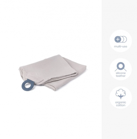 Doomoo - Esarfa pentru alaptat multifunctionala din bumbac organic Mom’n Play Almond [5]