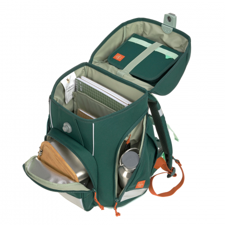 Ghiozdan și accesorii, set de 7 piese, Boxy Unique Culoare: Dark green [3]