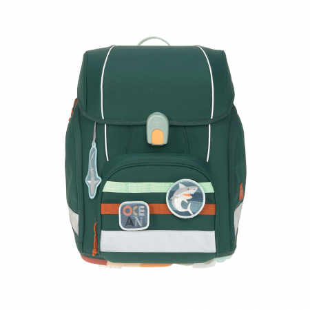 Ghiozdan și accesorii, set de 7 piese, Boxy Unique Culoare: Dark green [1]