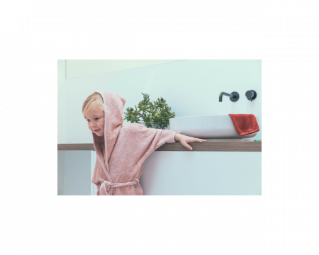 Halat de Baie Frotir din Bambus pentru Copii 2-4 ani Misty Rose [1]