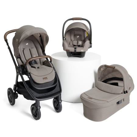CARUCIOARE DE LA NASTERE - Joie - Carucior pentru copii multifunctional 3 in 1 Finiti Signature Maple (Carucior Finiti + Landou Ramble XL + scoica i-Snug)