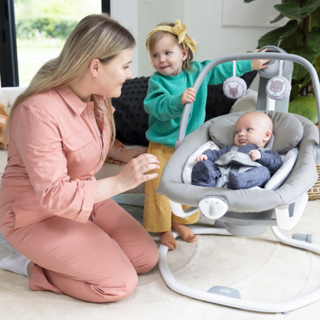 Joie - Leagan si balansoar rotativ Serina 2 in 1 Walnut [6]